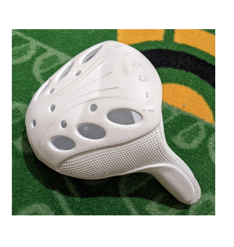 White Plastic Hard Rubber Golf Driver Cover Number 1 460cc