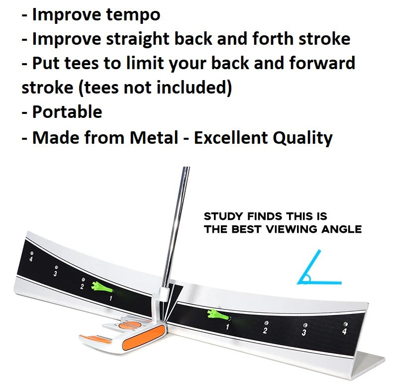 Golf Putting Plane Rail Golfer Alignment Correction Golf Stroke Training Aid