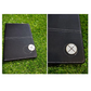 Golf Scorecard Score Card Holder Black PU Leather Magnetic Ball Marker Alignment