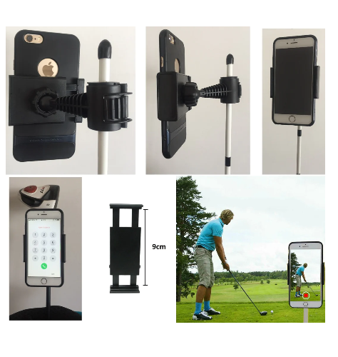 Golf Swing Holder Recorder Cell Phone Clip Holder Training Aid Trainer Practice