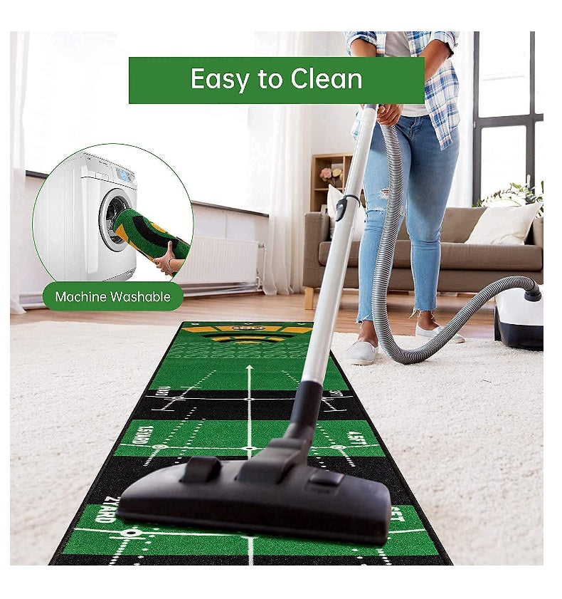 3 Metre - Golf Putting Mat Practice Portable Indoor Outdoor Putter Trainer Green