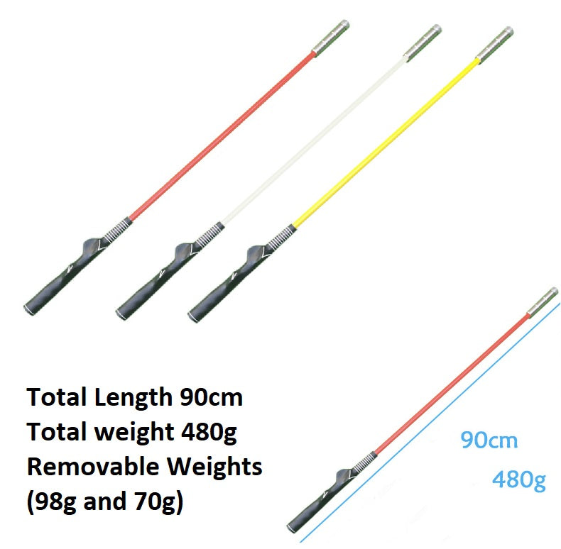 Golf Swing Speed Distance Training Stick Trainer Adjust Portable 312-480g Tempo