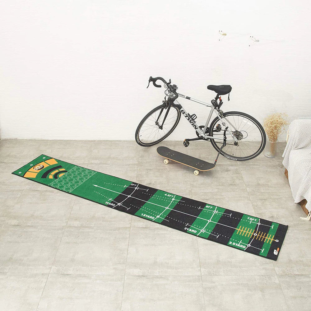 3 Metre - Golf Putting Mat Practice Portable Indoor Outdoor Putter Trainer Green