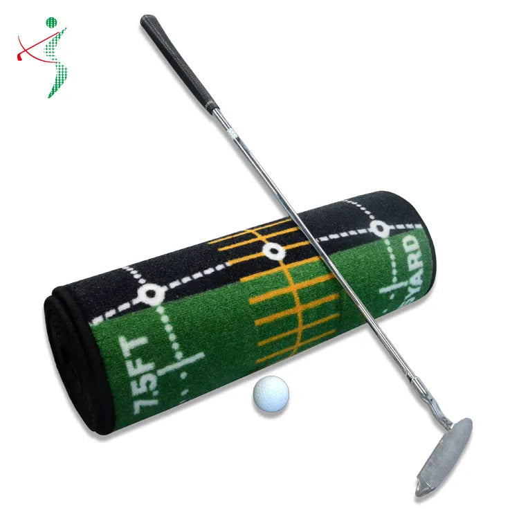 3 Metre - Golf Putting Mat Practice Portable Indoor Outdoor Putter Trainer Green