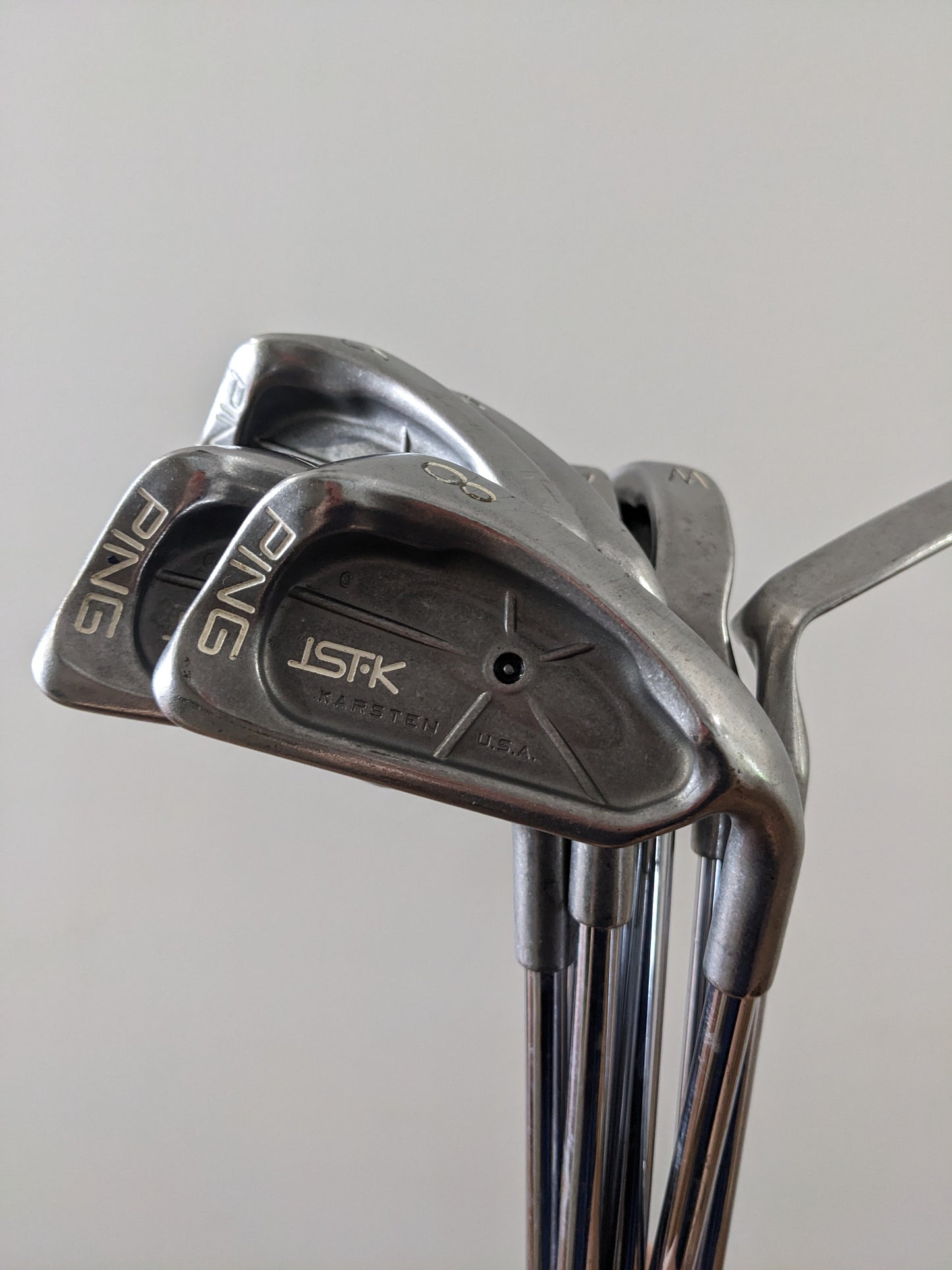 9 X Ping ISI K Iron Set - (4,5,6,7,8,9,P,S,L) - Right Handed - Steel Stiff t31