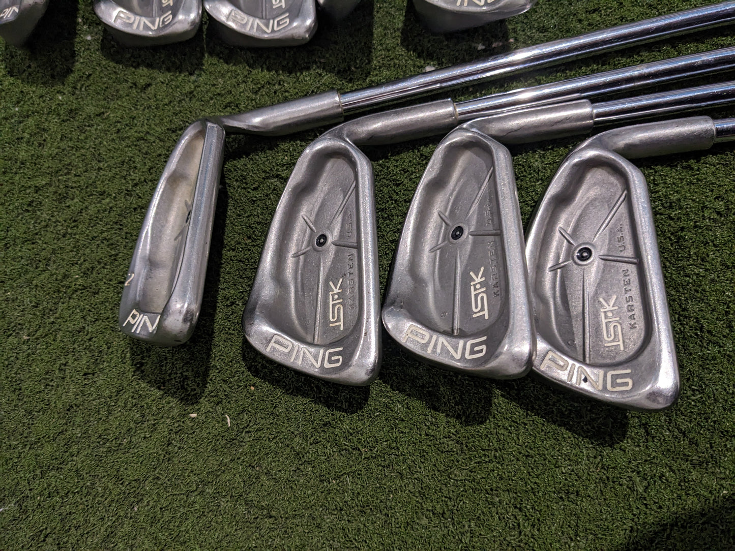 9 X Ping ISI K Iron Set - (4,5,6,7,8,9,P,S,L) - Right Handed - Steel Stiff t31