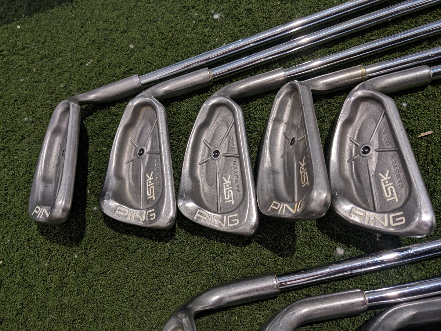 9 X Ping ISI K Iron Set - (4,5,6,7,8,9,P,S,L) - Right Handed - Steel Stiff t31