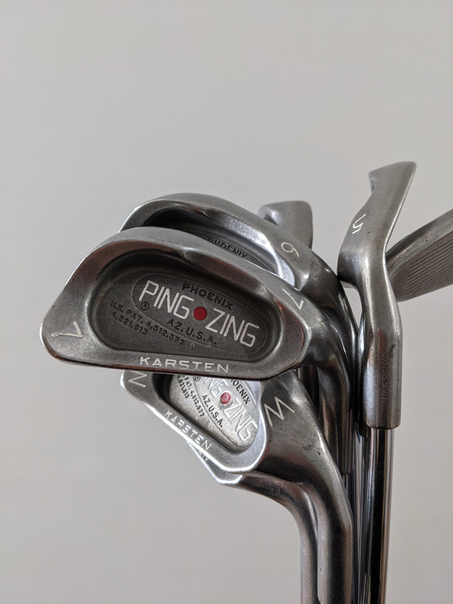 7 X Ping Zing Iron Set Red Dot (5,6,7,8,9,P,S) - Right Hand - Steel Stiff t36