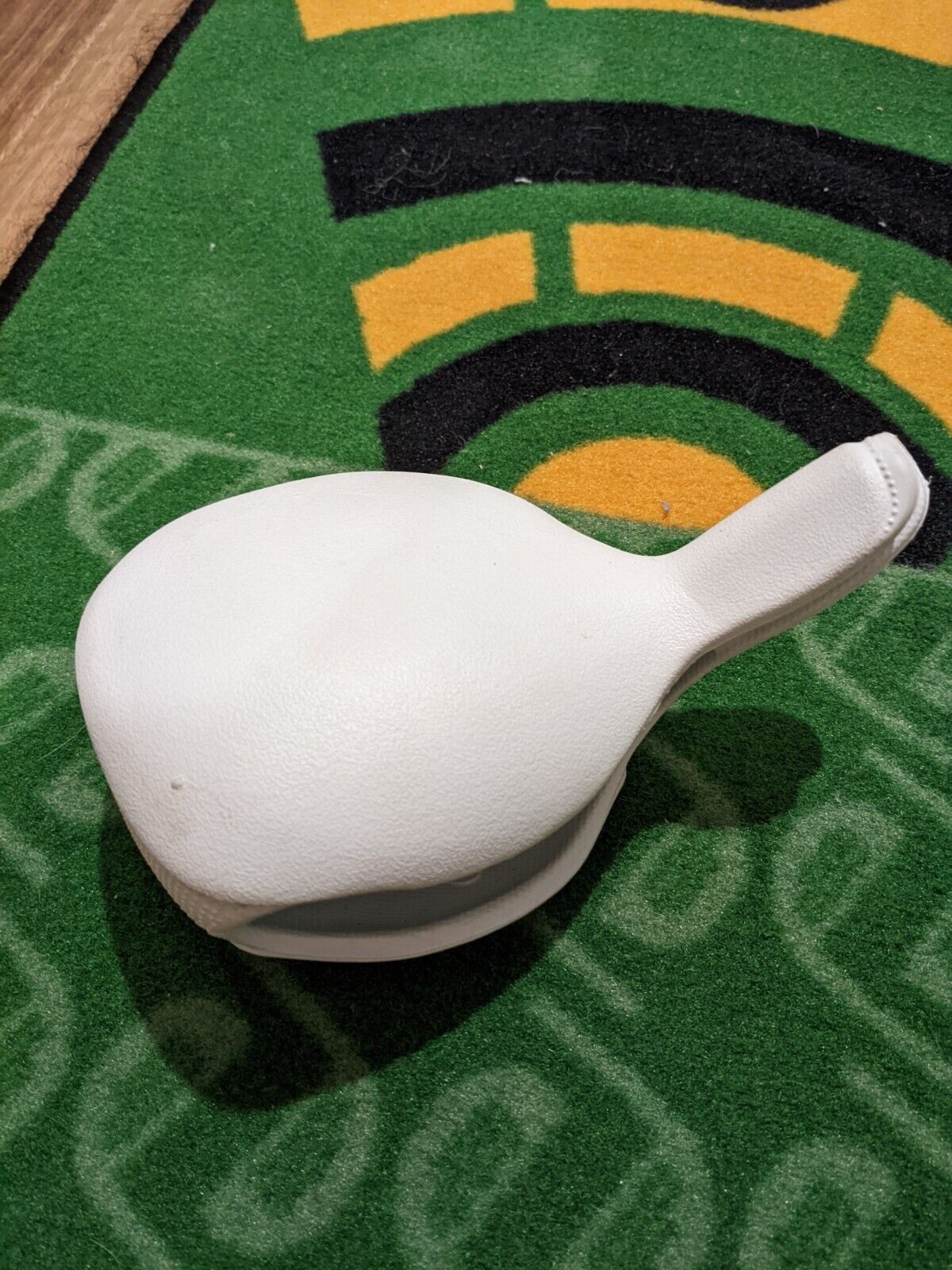 White Plastic Hard Rubber Golf Driver Cover Number 1 460cc