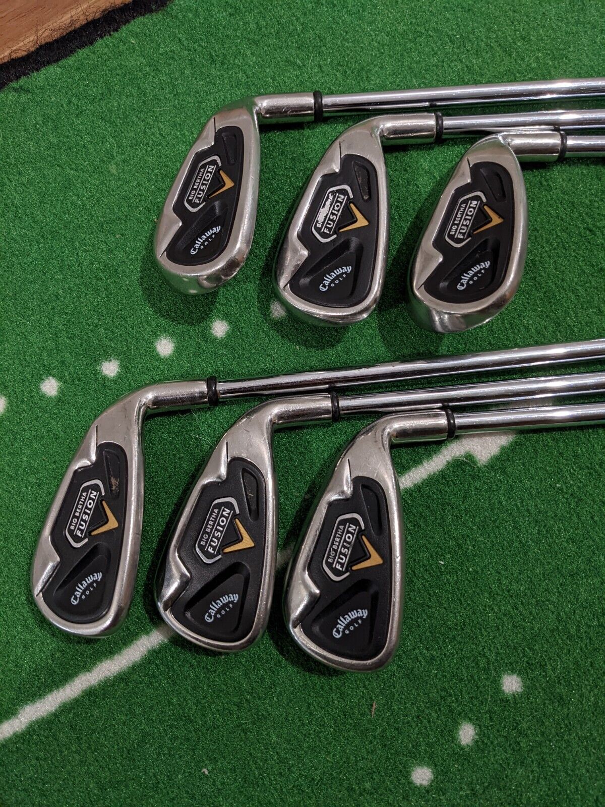 6 x Callaway Big Bertha Fusion Iron set - (6,7,8,9,P,S) - Regular/ UniFlex RH