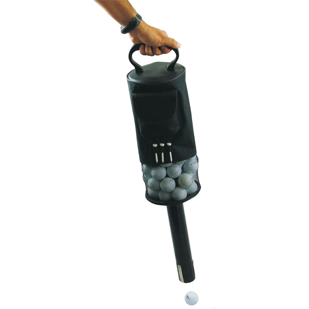 Golf Shag Bag - 75-80 Balls Convenient Pocket Tees Pick Up Ball Storage Portable --- Free Golf Swing Trainer valued at $15