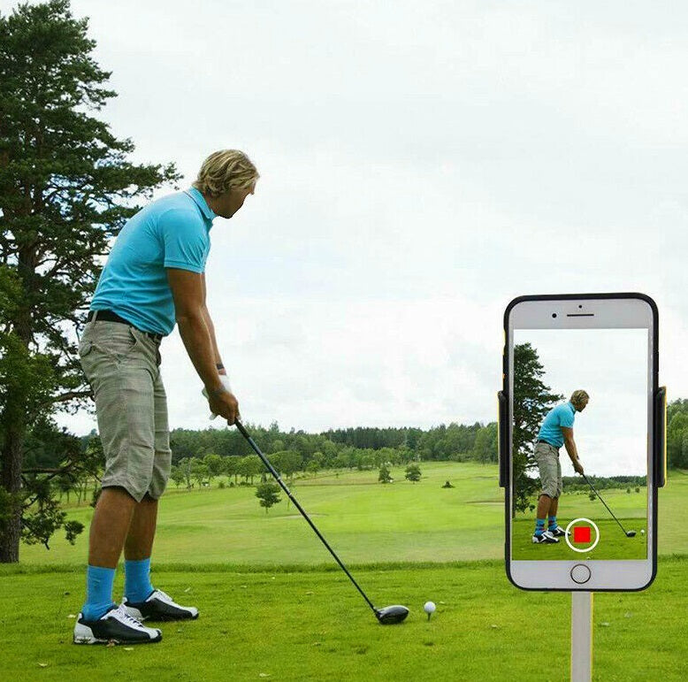 Golf Swing Holder Recorder Cell Phone Clip Holder Training Aid Trainer Practice