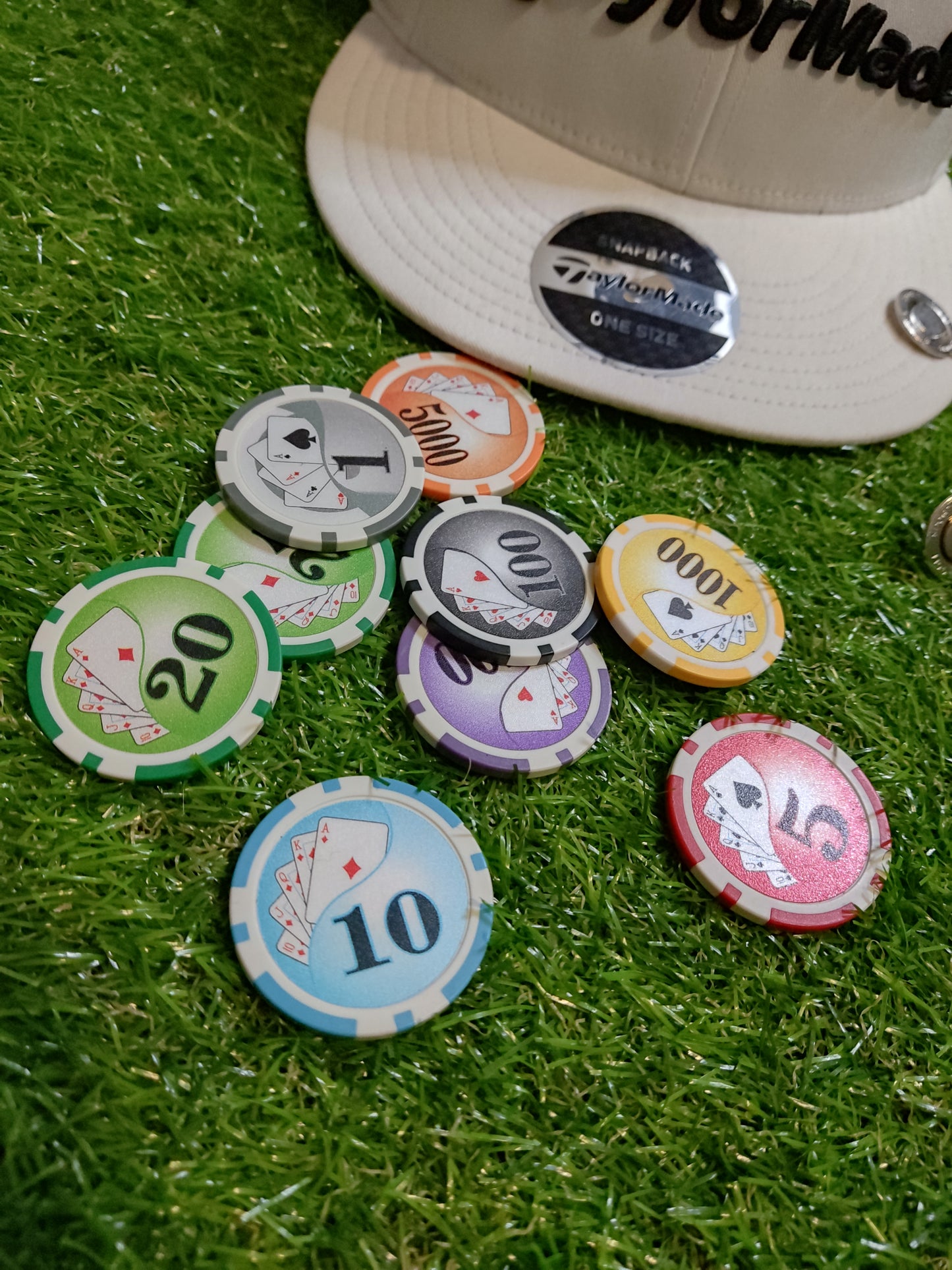 Magnetic Golf Ball Marker Hat Clip Poker Chip Ball Marker Strong Magnet Cap Clip