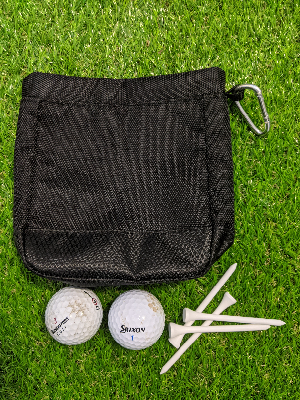 Golf Ball Cleaning Pouch Washer Water Storage Clip Club Wet Tees Bag Marker