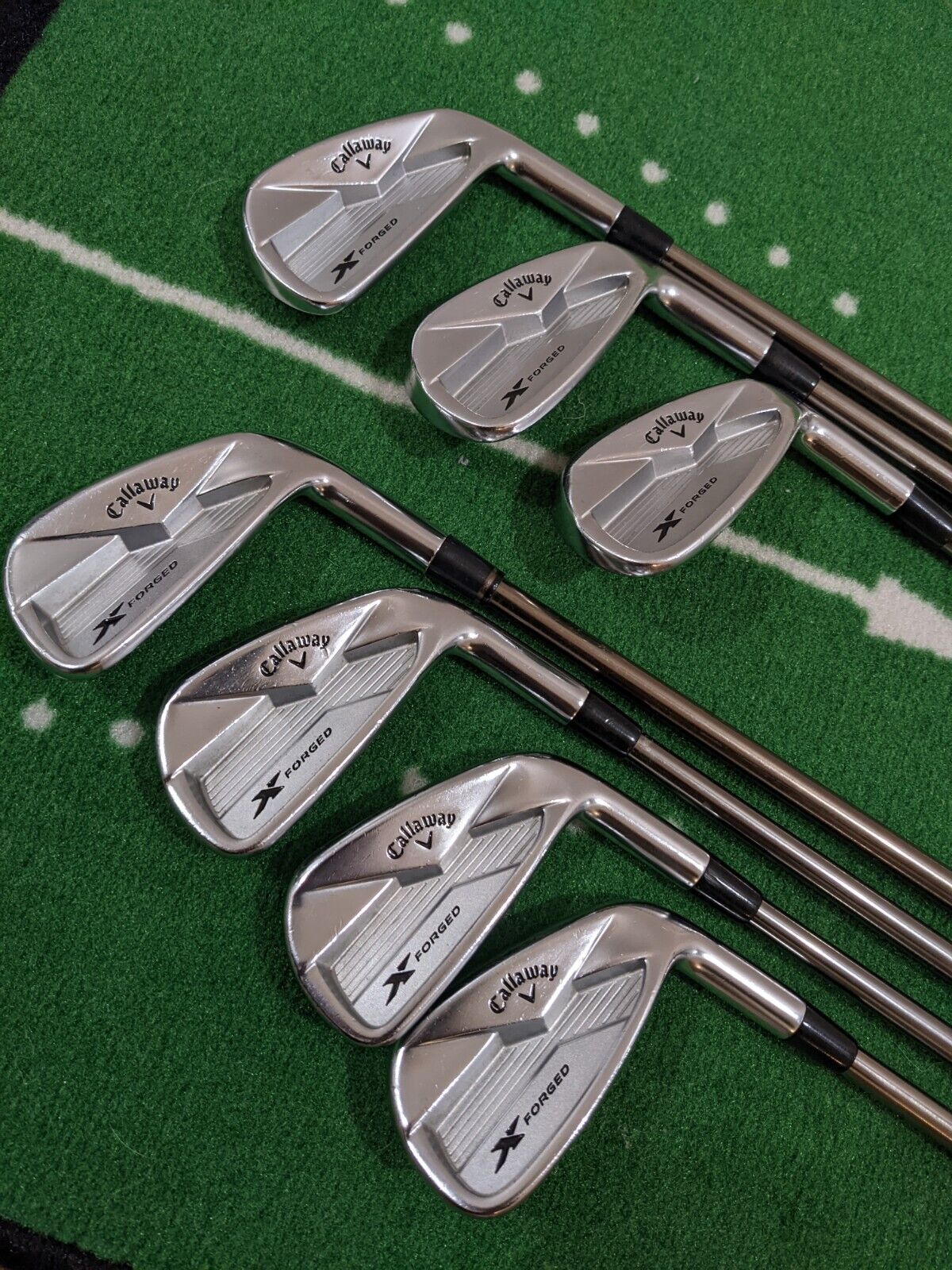 7 x Callaway X Forged Iron Set 4 - PW Recoil F4 Graphite Stiff Right Handed le