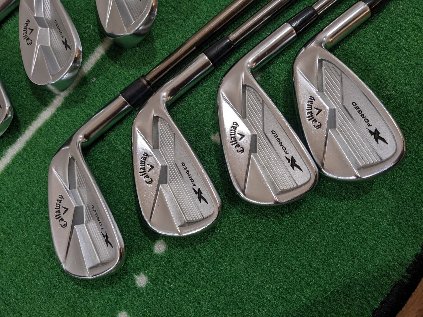 7 x Callaway X Forged Iron Set 4 - PW Recoil F4 Graphite Stiff Right Handed le