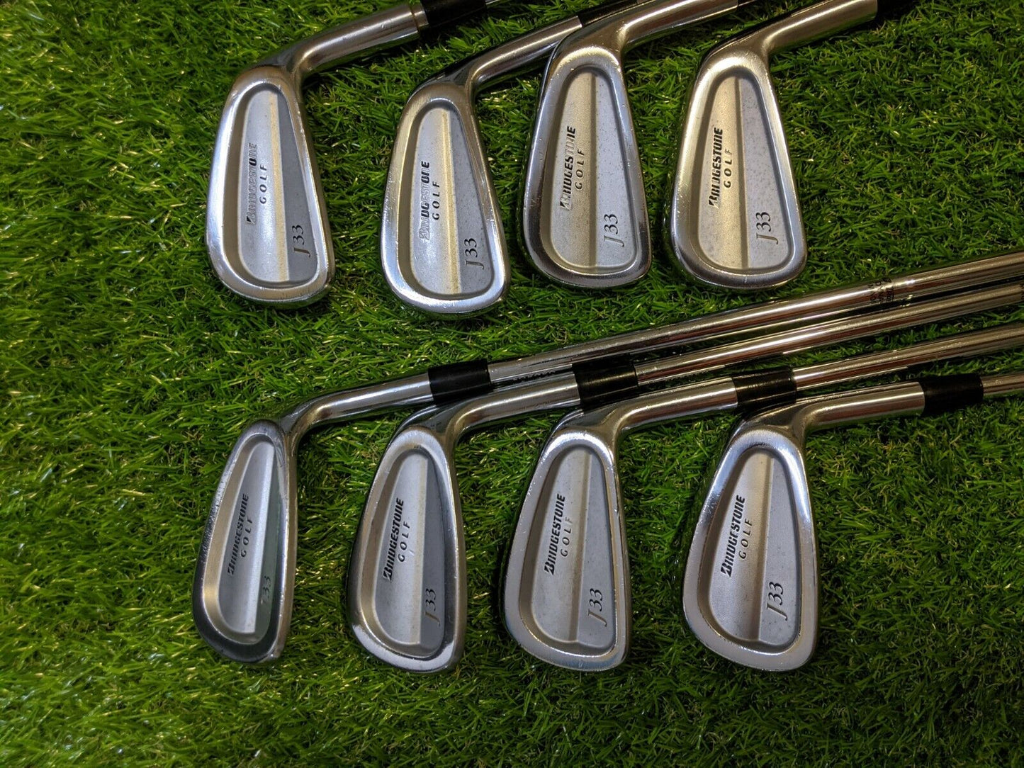 8 x Bridgestone J33 Golf Irons Forged Golf Pride Right Handed S300 Shafts Stiff